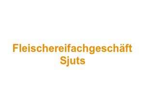 Metzgerei Fleischereifachgeschäft Sjuts Logo