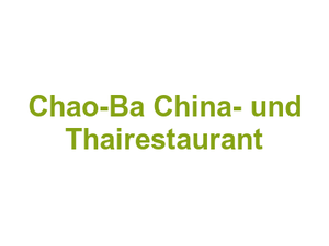 Chao-Ba China- und Thairestaurant Logo