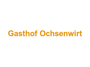 Gasthof Ochsenwirt Logo