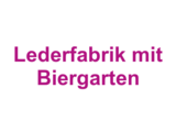 Lederfabrik mit Biergarten Logo
