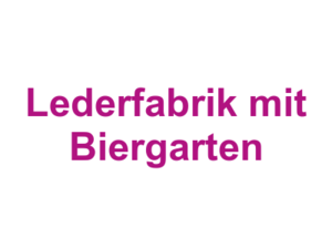 Lederfabrik mit Biergarten Logo