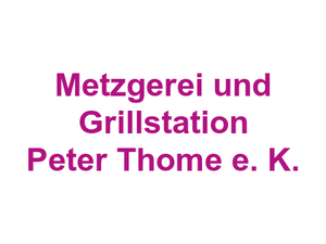 Metzgerei und Grillstation Peter Thome e. K. Logo