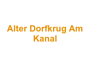 Alter Dorfkrug Am Kanal Logo