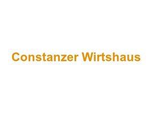 Constanzer Wirtshaus Logo