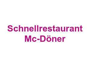 Schnellrestaurant Mc-Döner Logo