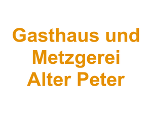 Gasthaus und Metzgerei "Alter Peter" Logo