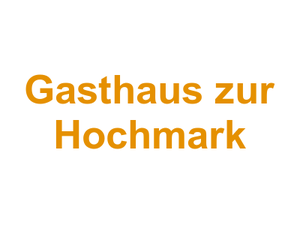 Gasthaus zur Hochmark Logo