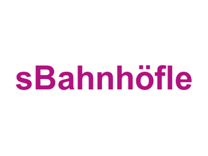 s'Bahnhöfle Logo