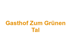Gasthof Zum Grünen Tal Logo