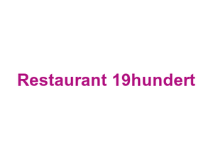 Restaurant 19hundert Logo