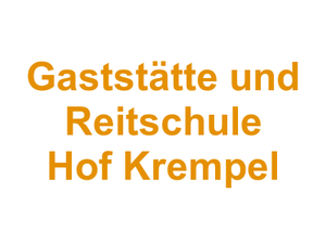 Gaststätte und Reitschule Hof Krempel Logo