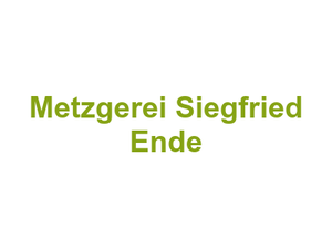 Metzgerei Siegfried Ende Logo