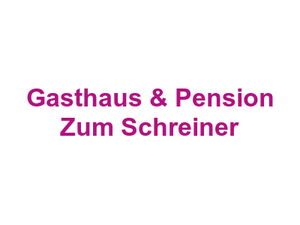 Gasthaus & Pension "Zum Schreiner" Logo