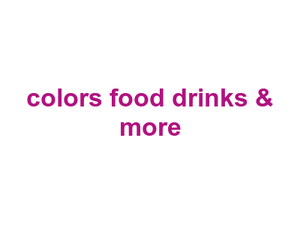 colors food drinks & more Logo