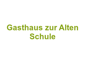 Gasthaus zur Alten Schule Logo