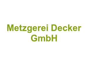 Metzgerei Decker GmbH Logo