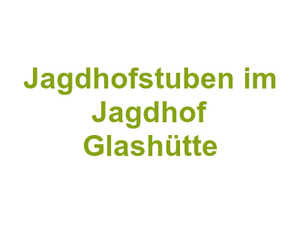 Jagdhofstuben im Jagdhof Glashütte Logo