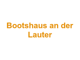 Bootshaus an der Lauter Logo
