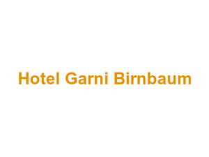 Hotel Garni Birnbaum Logo