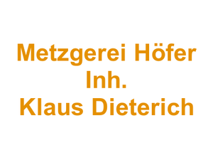 Metzgerei Höfer  Inh. Klaus Dieterich Logo