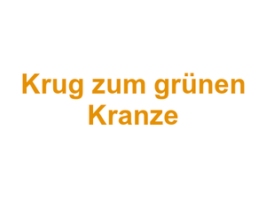Krug zum grünen Kranze Logo