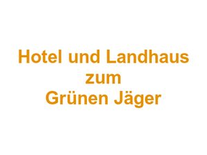 Hotel und Landhaus zum Grünen Jäger Logo