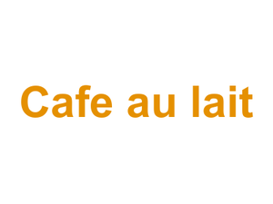 Cafe au lait Logo