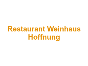 Restaurant Weinhaus Hoffnung Logo