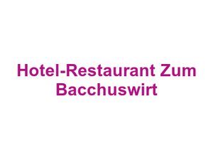 Hotel-Restaurant Zum Bacchuswirt Logo