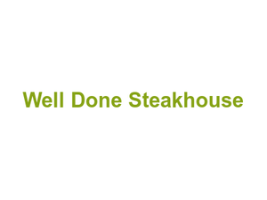 Well Done Steakhouse Logo