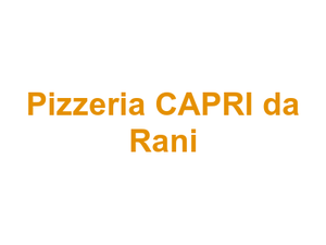 Pizzeria CAPRI da Rani Logo