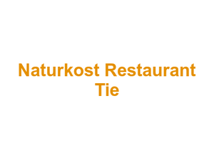 Naturkost Restaurant Tie Logo