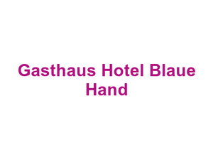 Gasthaus Hotel Blaue Hand Logo