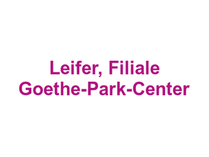 Metzgerei Fleischerei Leifer, Filiale Goethe-Park-Center Logo