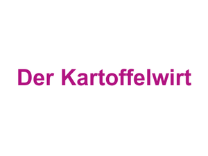 Der Kartoffelwirt Logo