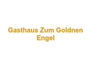 Gasthaus Zum Goldnen Engel Logo