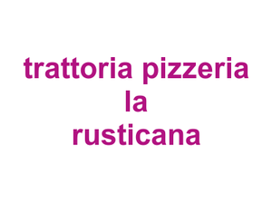 trattoria pizzeria la rusticana Logo