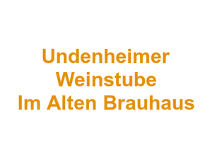 Undenheimer Weinstube Im Alten Brauhaus Logo