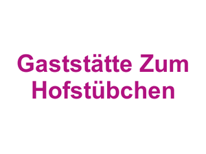 Gaststätte Zum Hofstübchen Logo