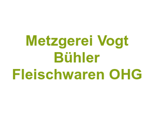 Metzgerei Vogt Bühler Fleischwaren OHG Logo