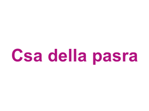 Csa della pasra Logo