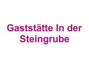 Gaststätte In der Steingrube Logo