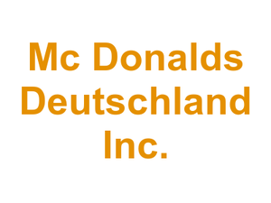Mc Donalds Deutschland Inc. Logo