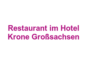 Restaurant im Hotel Krone Großsachsen Logo