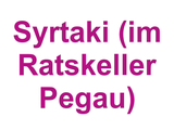 Griechisches Restaurant Syrtaki (im Ratskeller Pegau) Logo