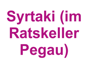 Griechisches Restaurant Syrtaki (im Ratskeller Pegau) Logo