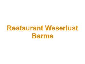 Restaurant Weserlust Barme Logo