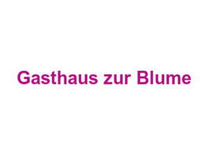 Gasthaus zur Blume Logo